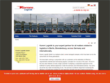 Tablet Screenshot of komm-logistik.com